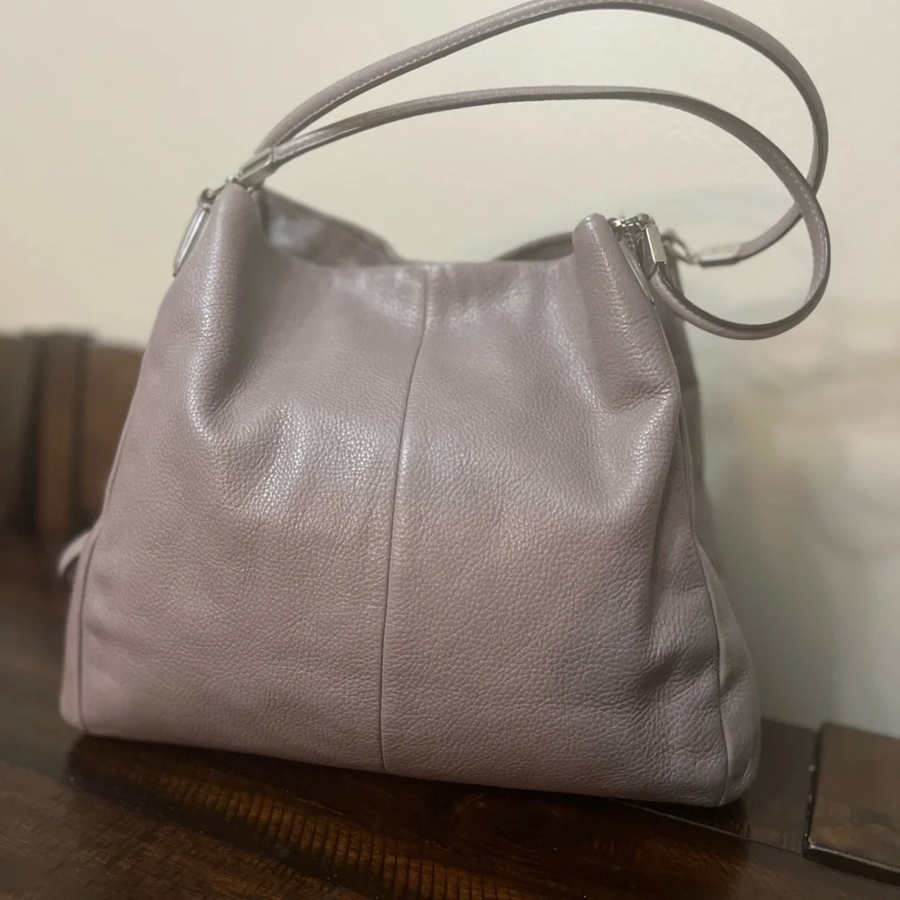 Coach Gray Leather Hobo Bag with Slouchy Silhouette#26224 - Picture 1 of 15